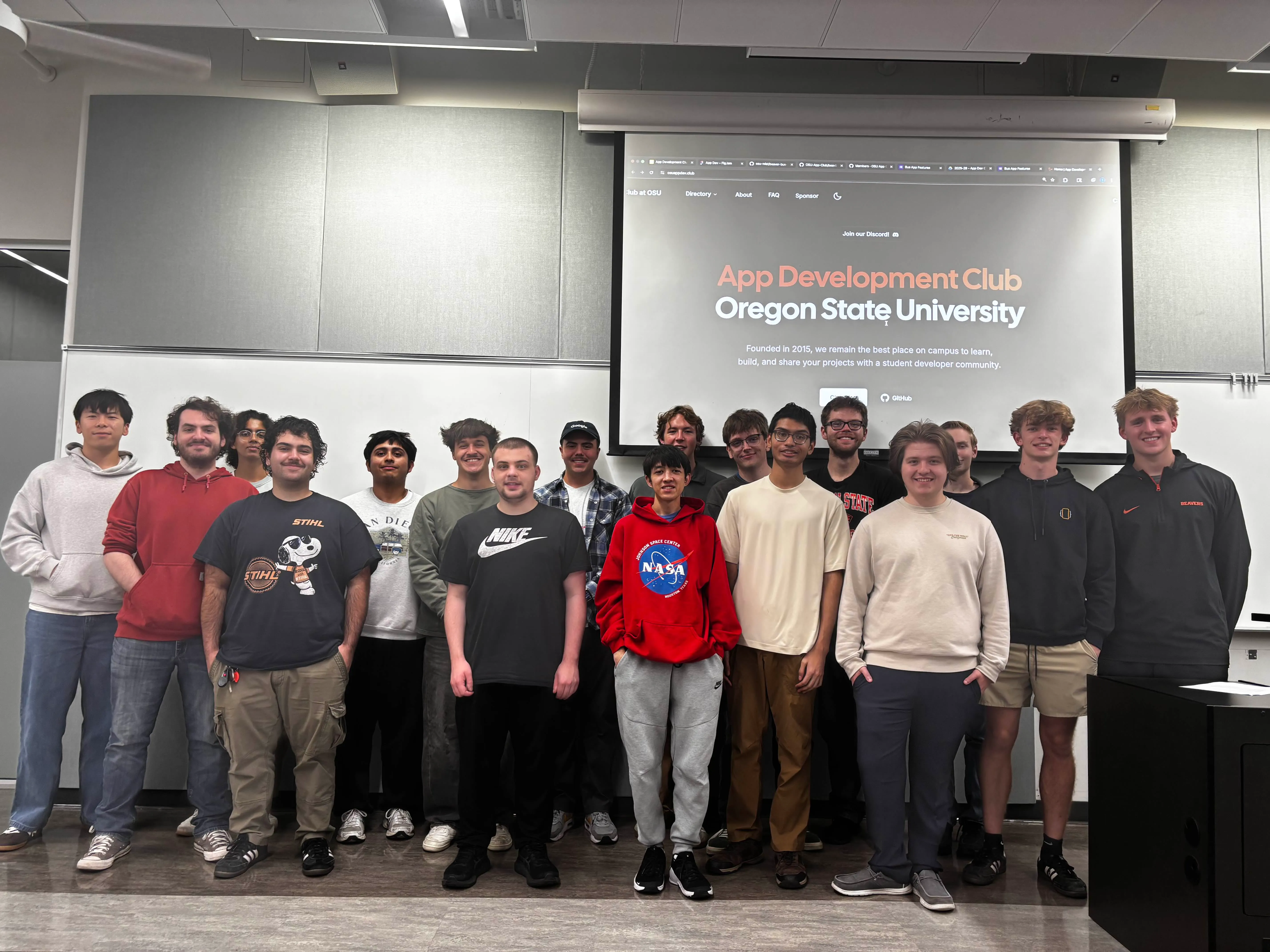 Club members during Jack Herrington Guest Lecture
